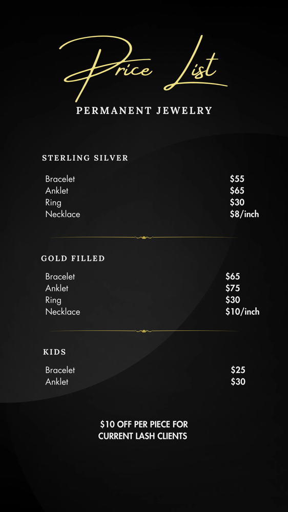 Permanent Jewelry 1-2 People