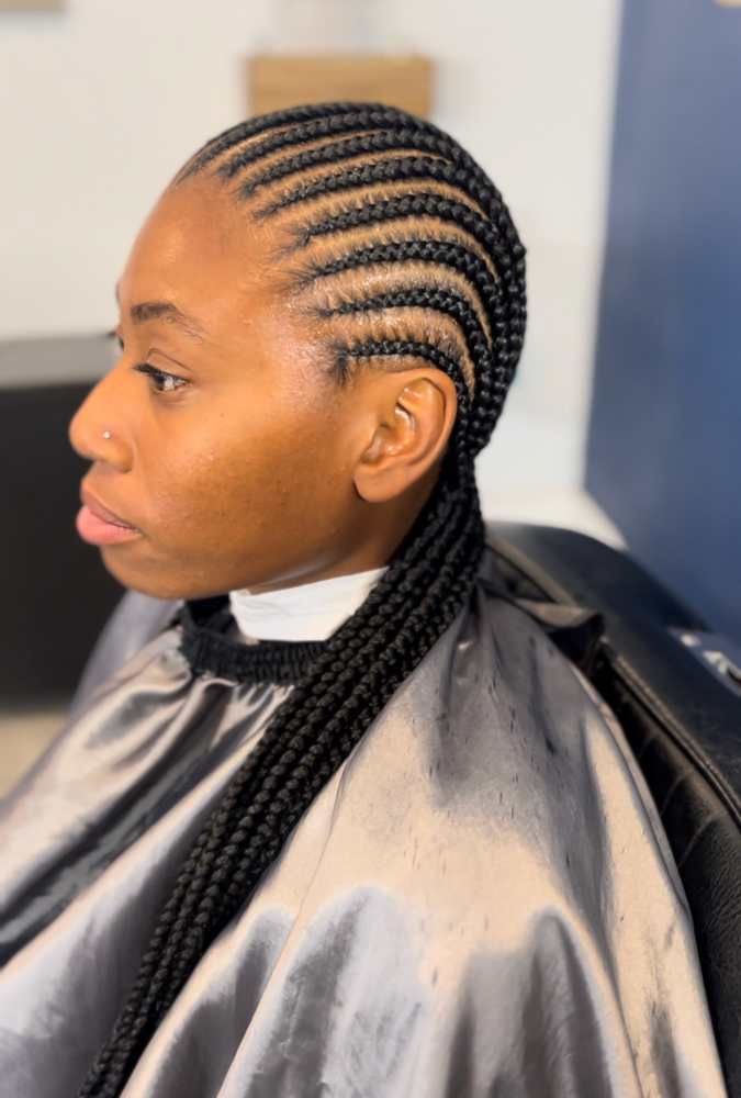 10+ Feed-in Cornrows