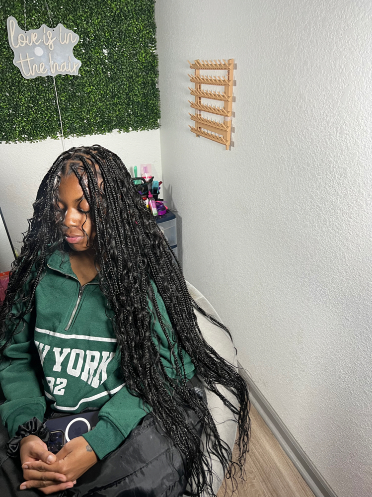 Boho Knotless Braids