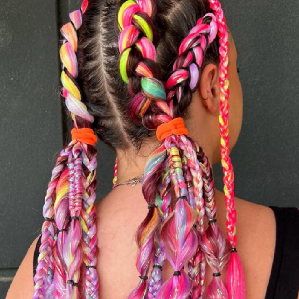 Complex Festival Braiding at Rainbow Balayage in Charlotte, NC