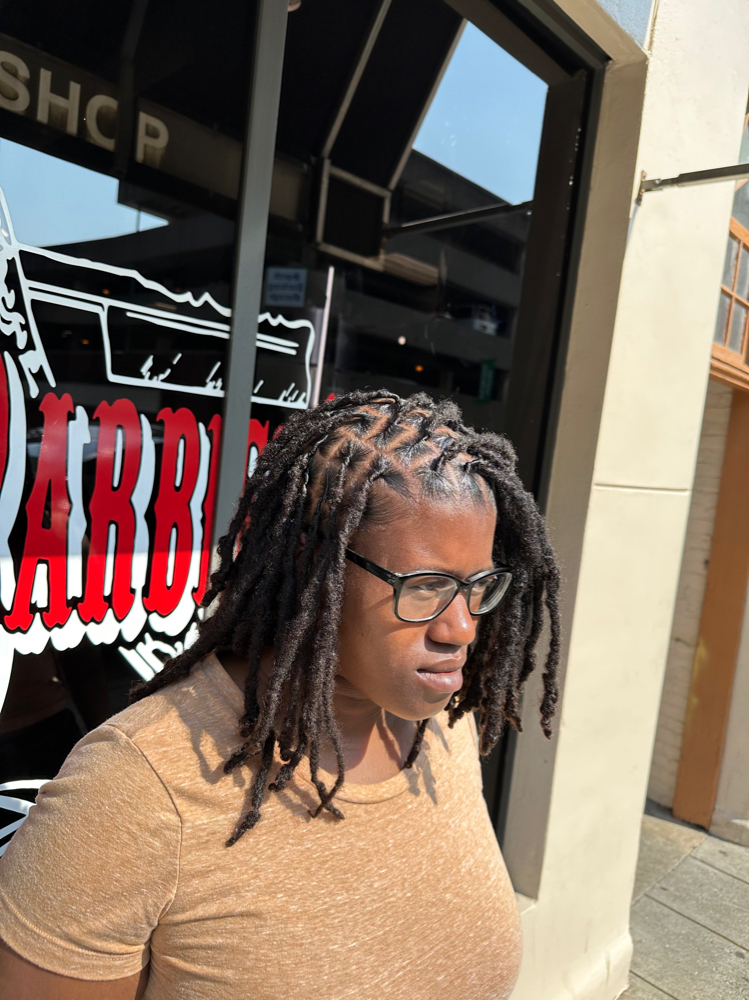 Mid Locs- Wash & Retwist ONLY