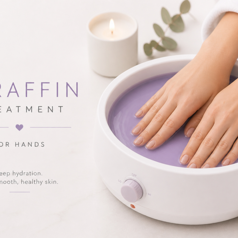 Lavender Paraffin Hand Treatment at Rosy’s Mobile Nail Care in Lakeland, FL