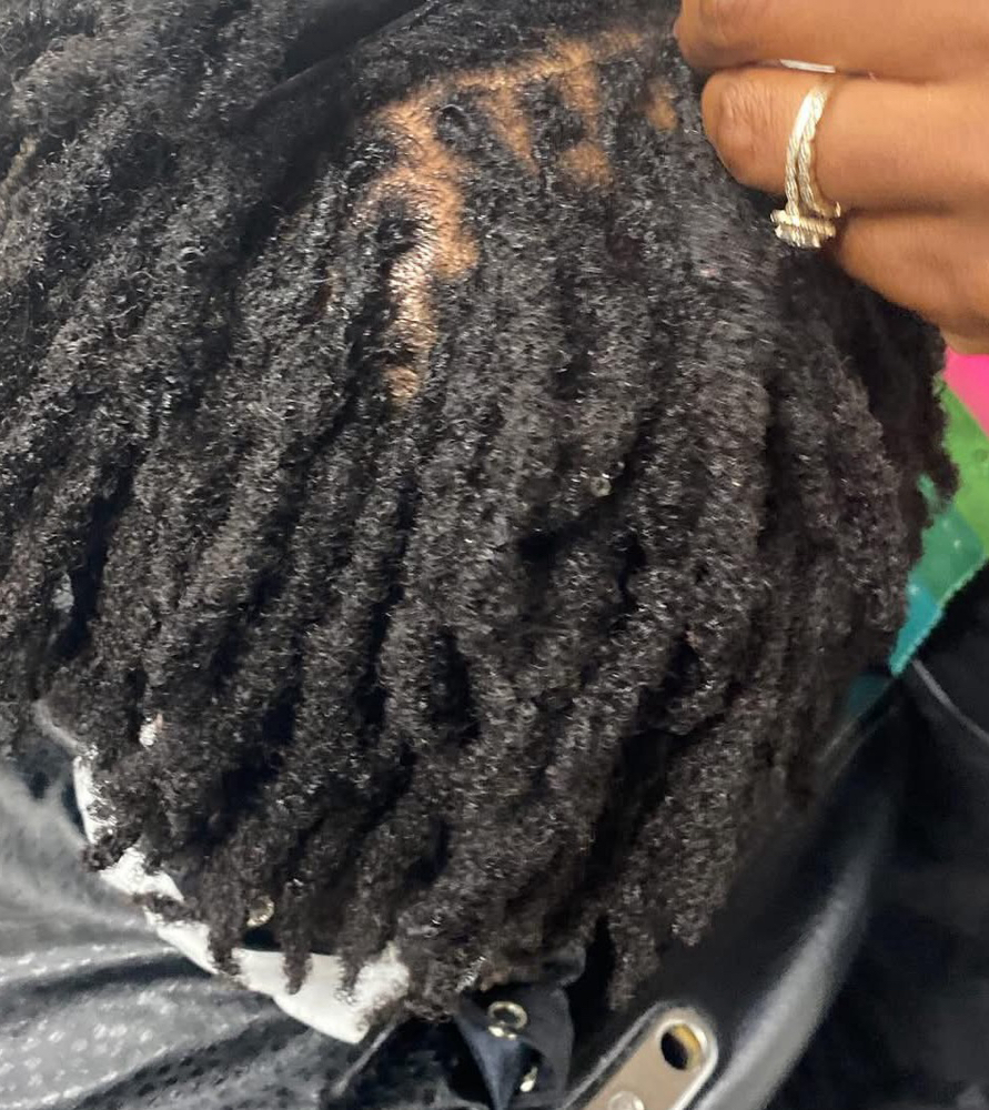 Loc Retwist Only- Short at Nubian Kiss Beauty in Dallas, TX