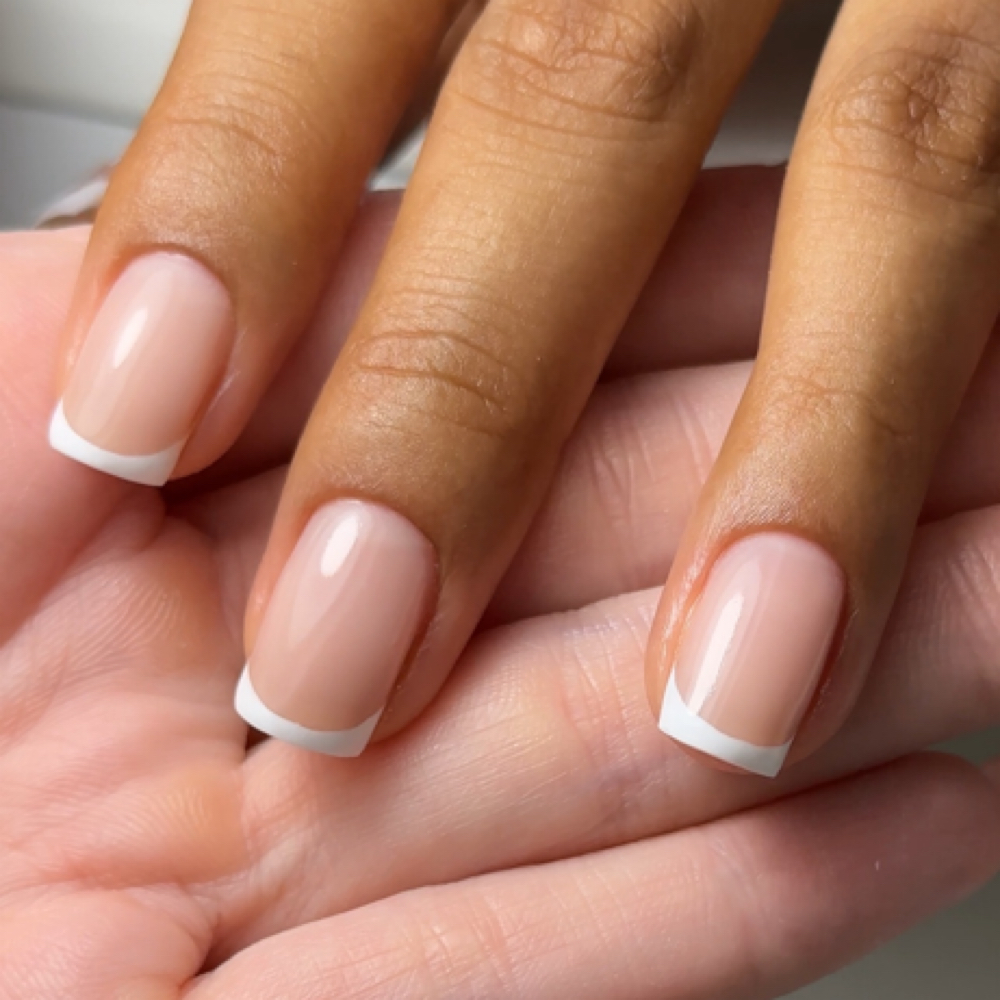 Minimal Art Russian Manicure at Nails With A Vibe in Chattanooga, TN