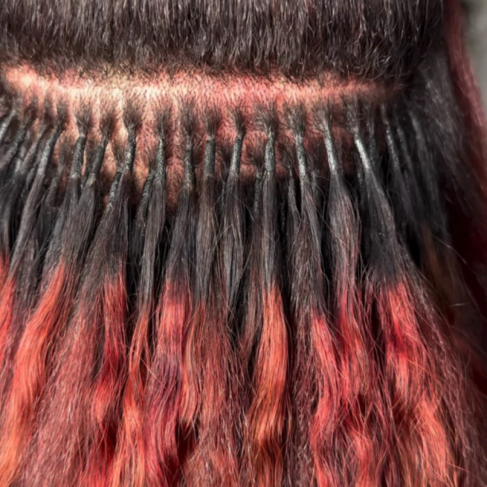 Classic K-Tip Luxe Installation at Fused Hair & Extensions in Missouri city, TX