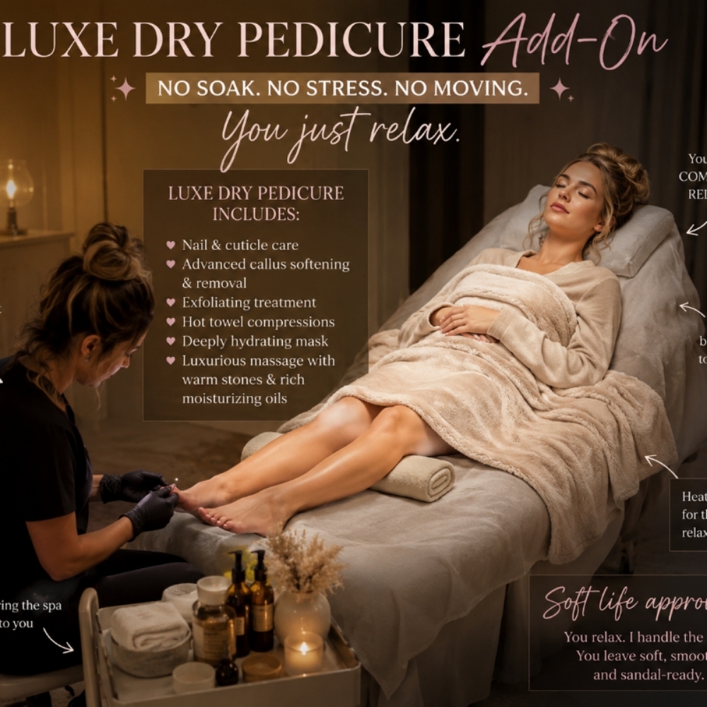 Luxe Dry Pedi Add On at Empowered Elegance By Sami in Yorkville, IL