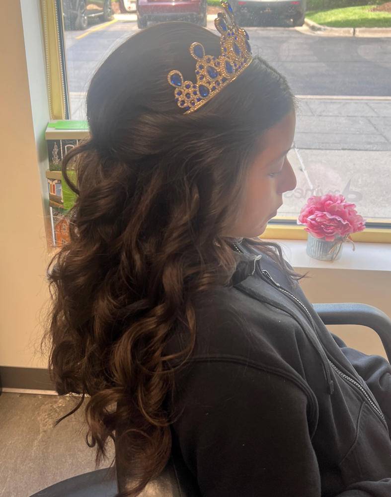 Quinceanera Occasion Hair at Salon Gabriela, LLC in Geneva, IL