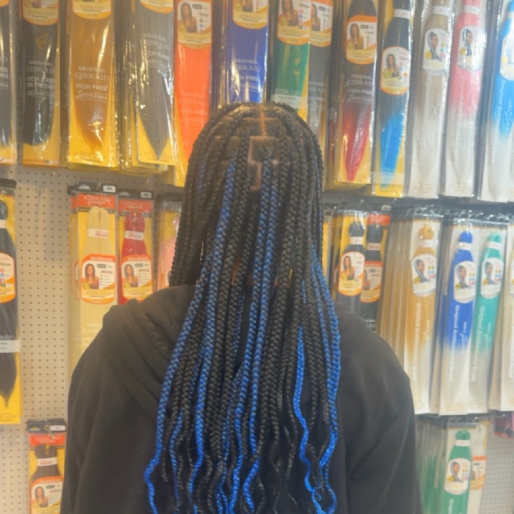 Medium Knotless Braids at Mama Bear Beauty Hair Care in Abilene, TX