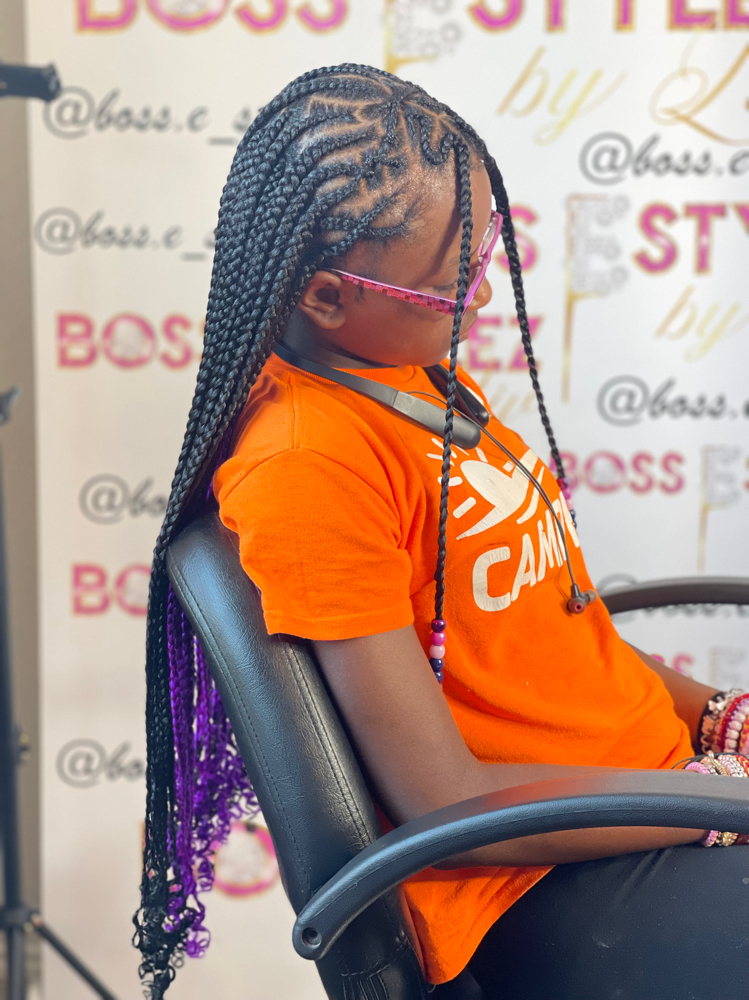 Kids Freestyled Tribal Braids