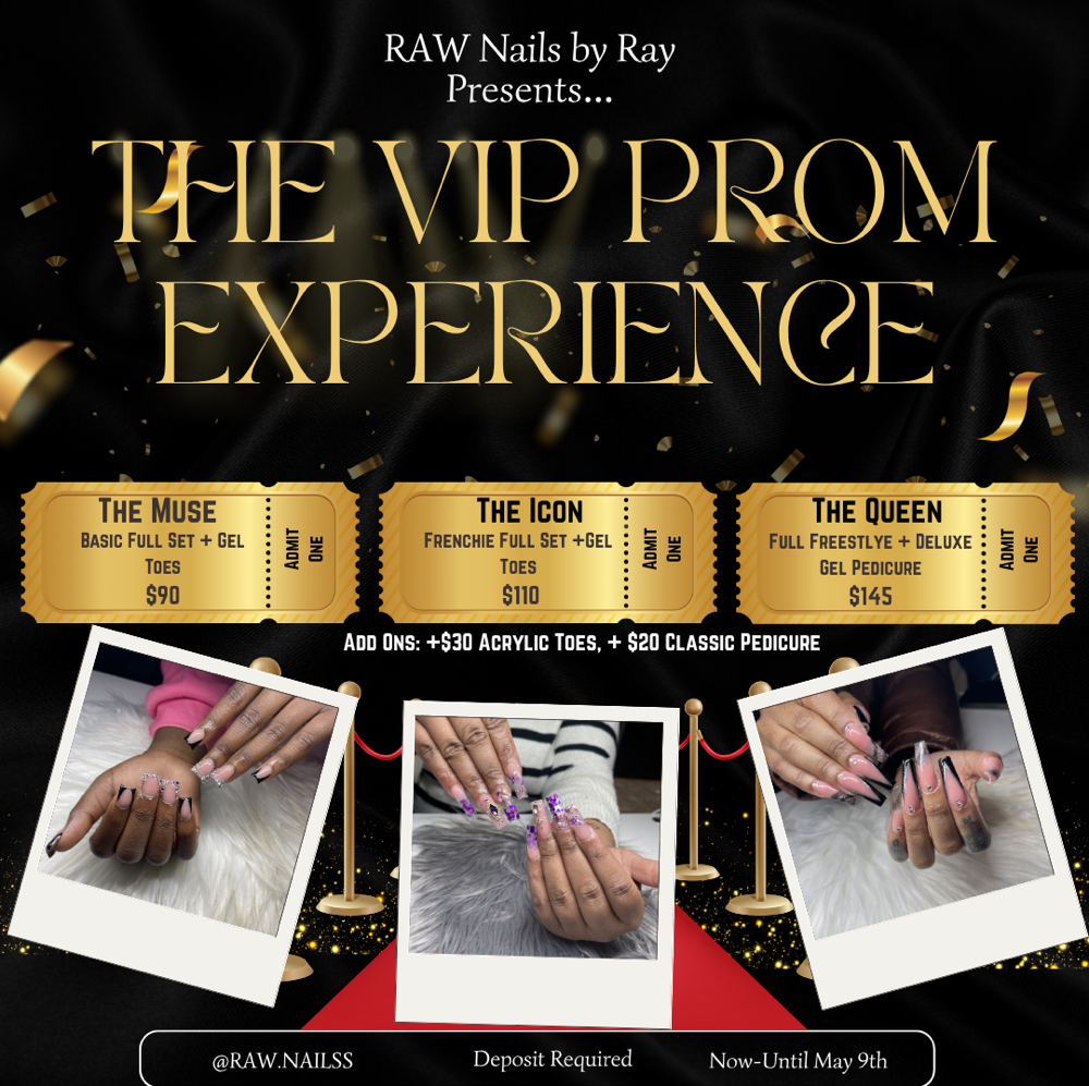 The VIP Prom Experience at RAW Nails by Ray in Winter Park, FL