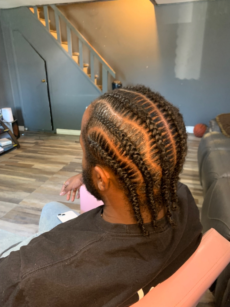 2-6 Men Stitch Braids at Myrathestylist in Philadelphia, PA