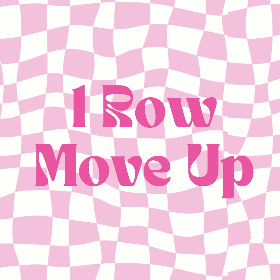 1 Row Extension Move Up