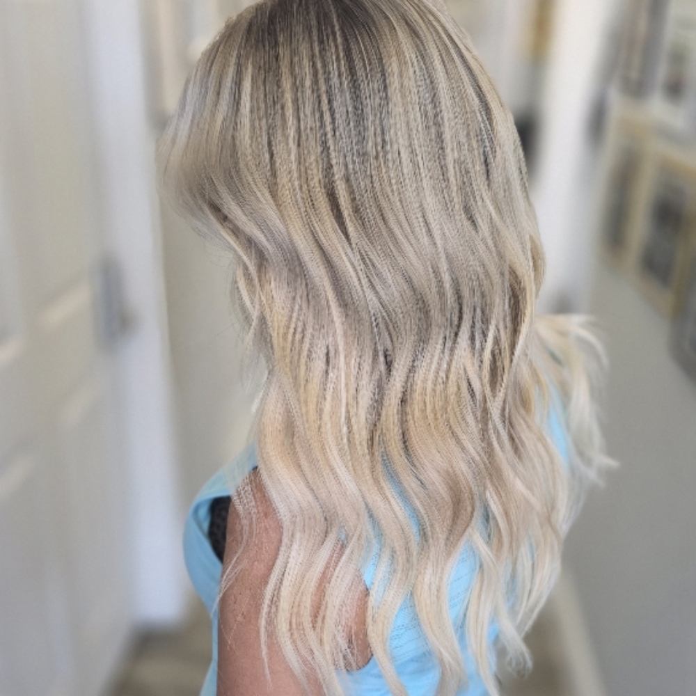 Full Custom Foil + Density Fill at Blonding & Extensions with Latisha in Andover, KS
