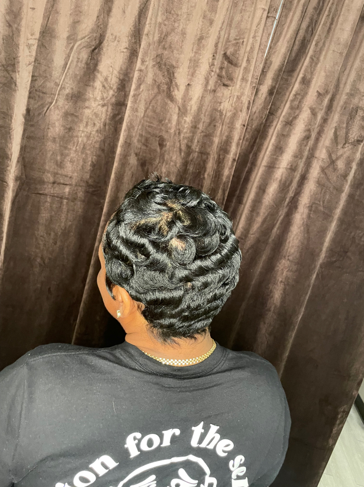 Short Silky Pixie Cut