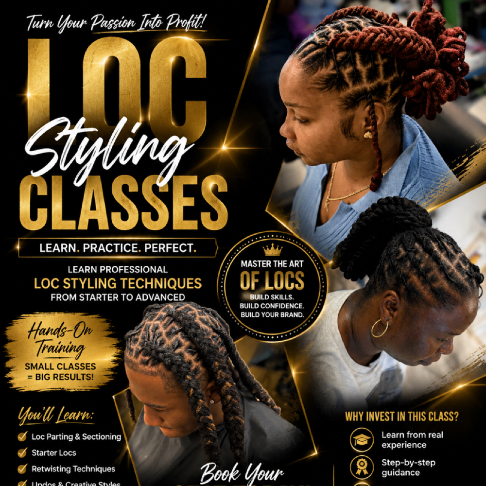 One On One Loc Styling Classes at Josiey Styles in Bossier, LA