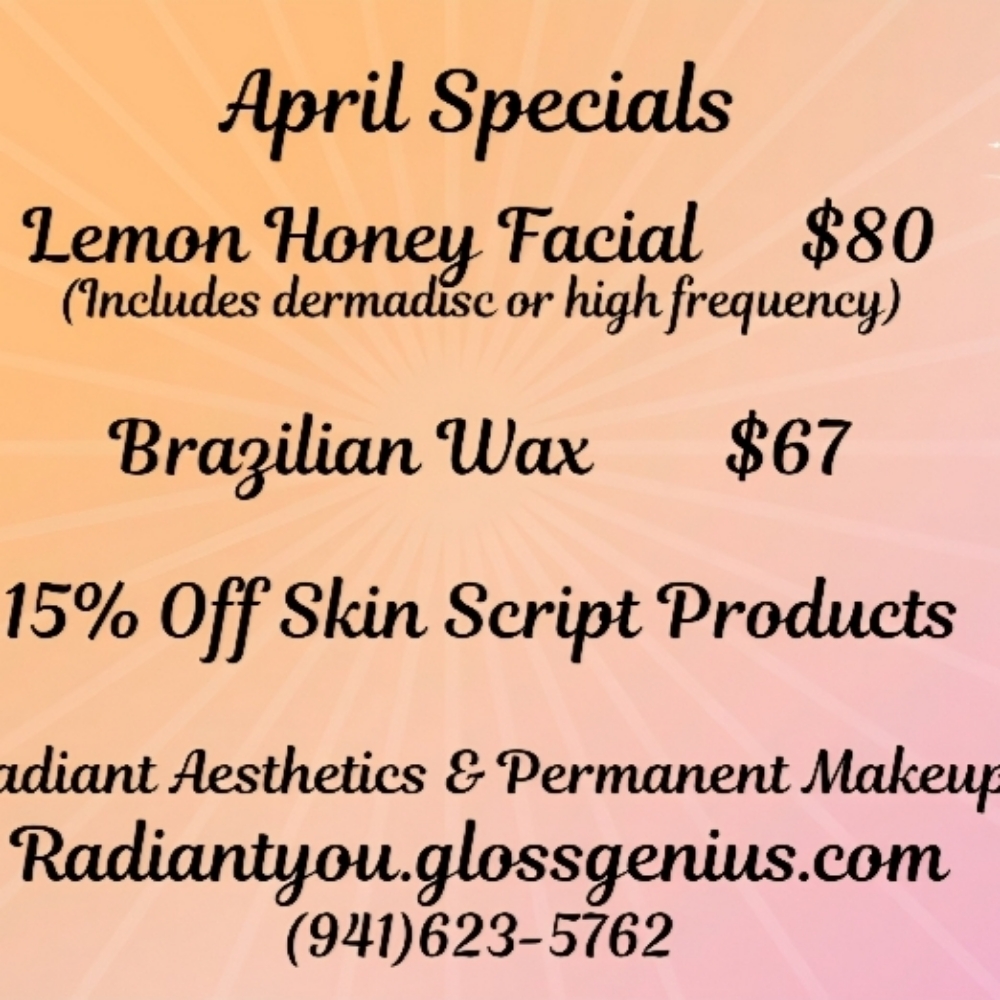 Lemon Honey Facial at Radiant Aesthetics & Permanent Makeup in Port Charlotte, FL