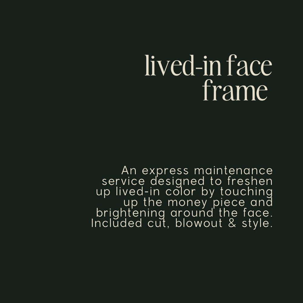 lived-in face frame