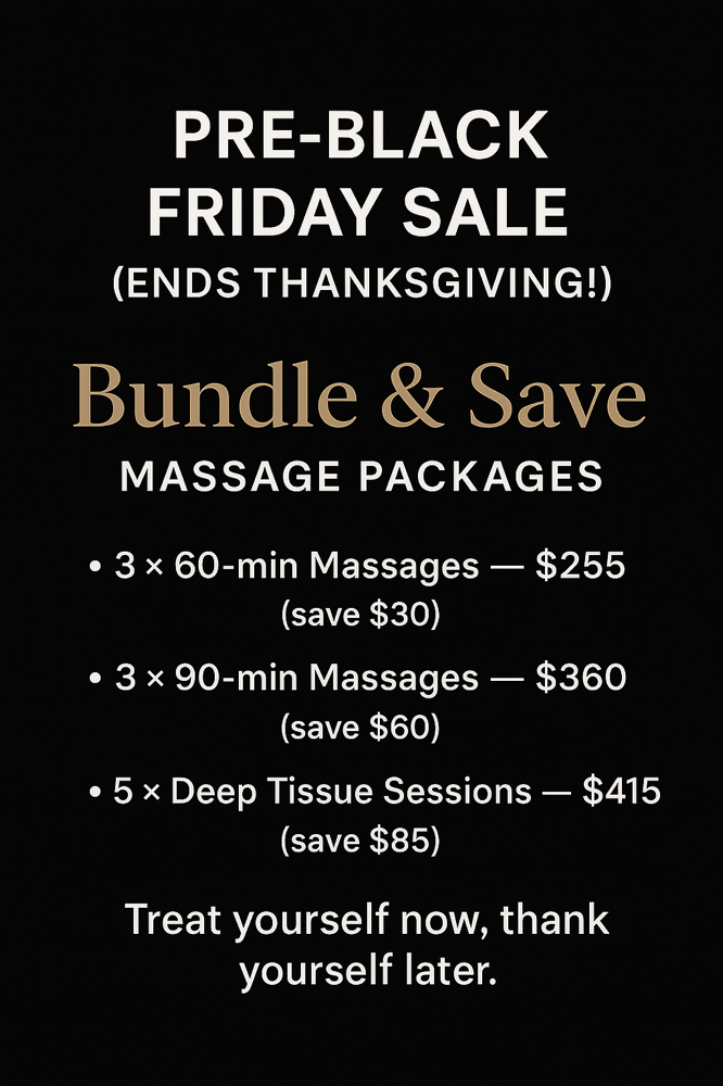 Pre Black Friday Massage Bundles