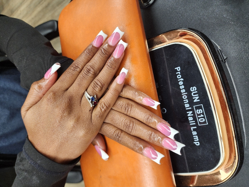 Basic French Full Set Long at Tenia Does Nails in Saraland, AL