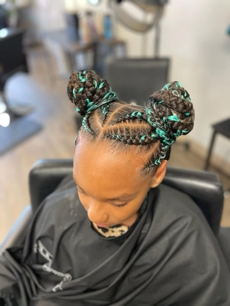 9-10 Kids Feed In Braids at Crown Adjustments in Havelock, NC