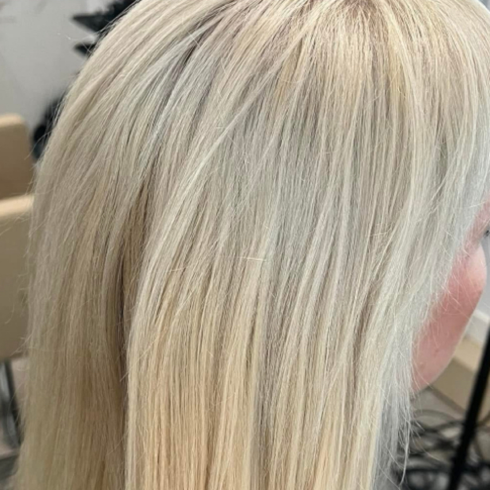 Platinum Blonde at The Blonde Hair Co. in Soldotna, AK