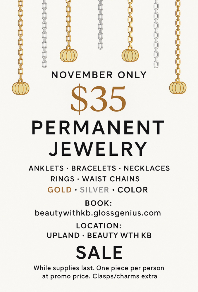 Permanent Jewelry Sale