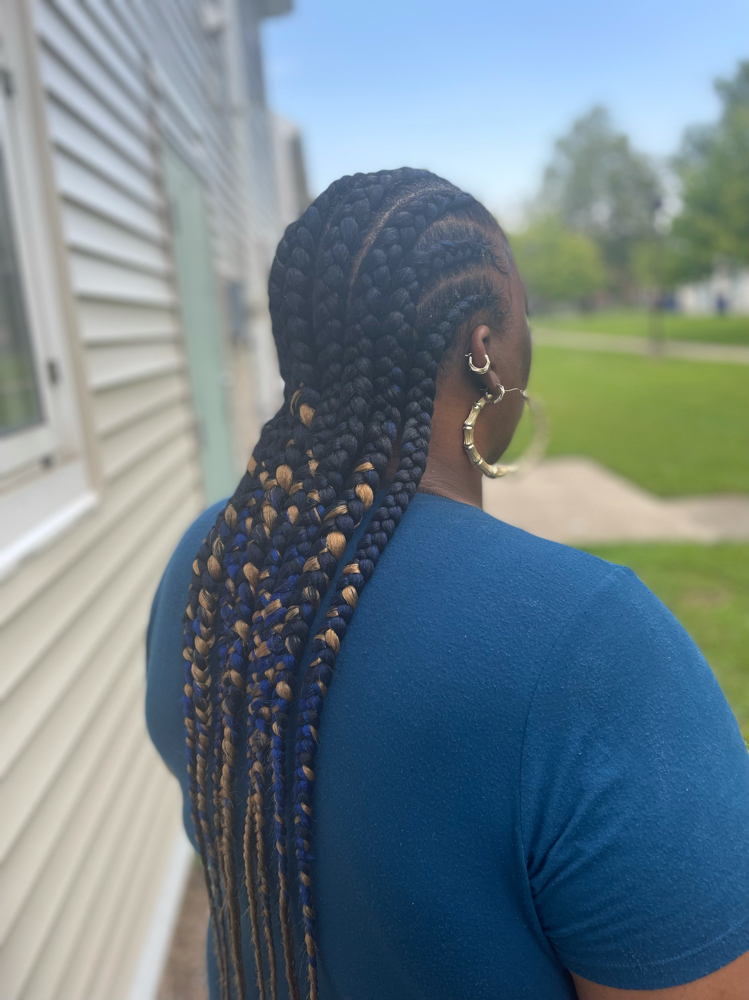 Medium Straight Backs Cornrows