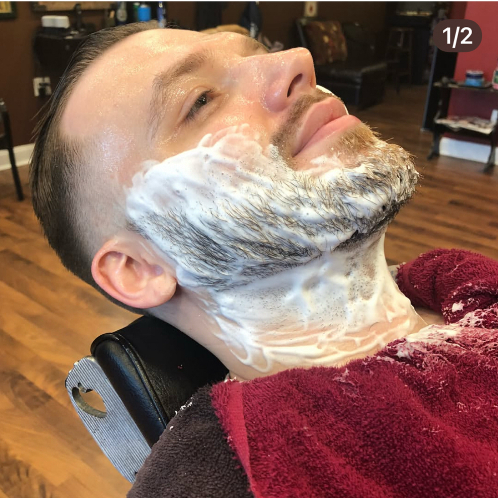 Face Shave at Iron&Oak Barber Lounge,LLC in Marlton, NJ