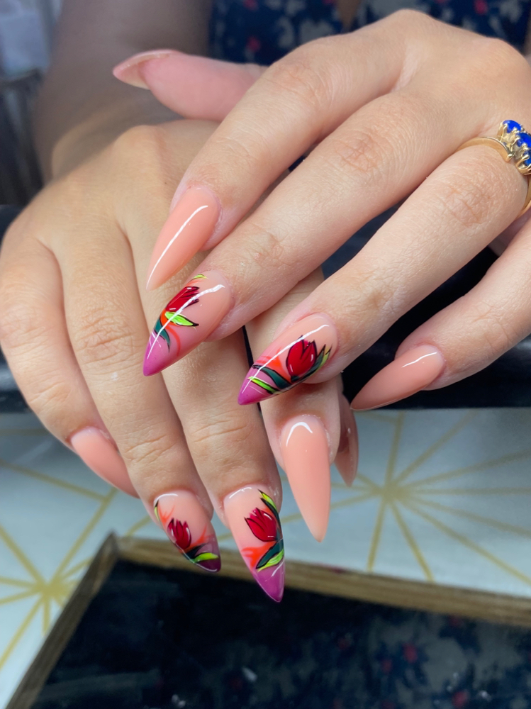 Hard Gel Full Set Long