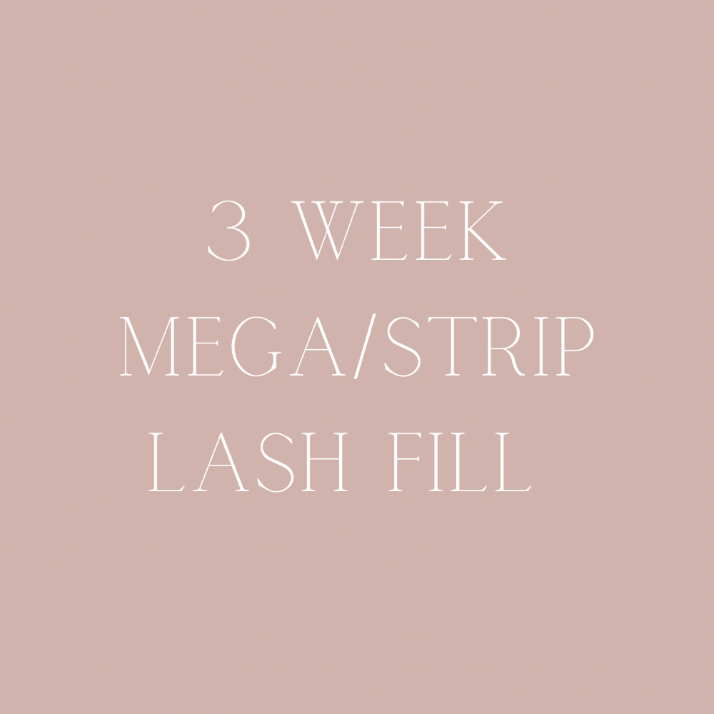 3 Week Mega/Strip Lash Fill