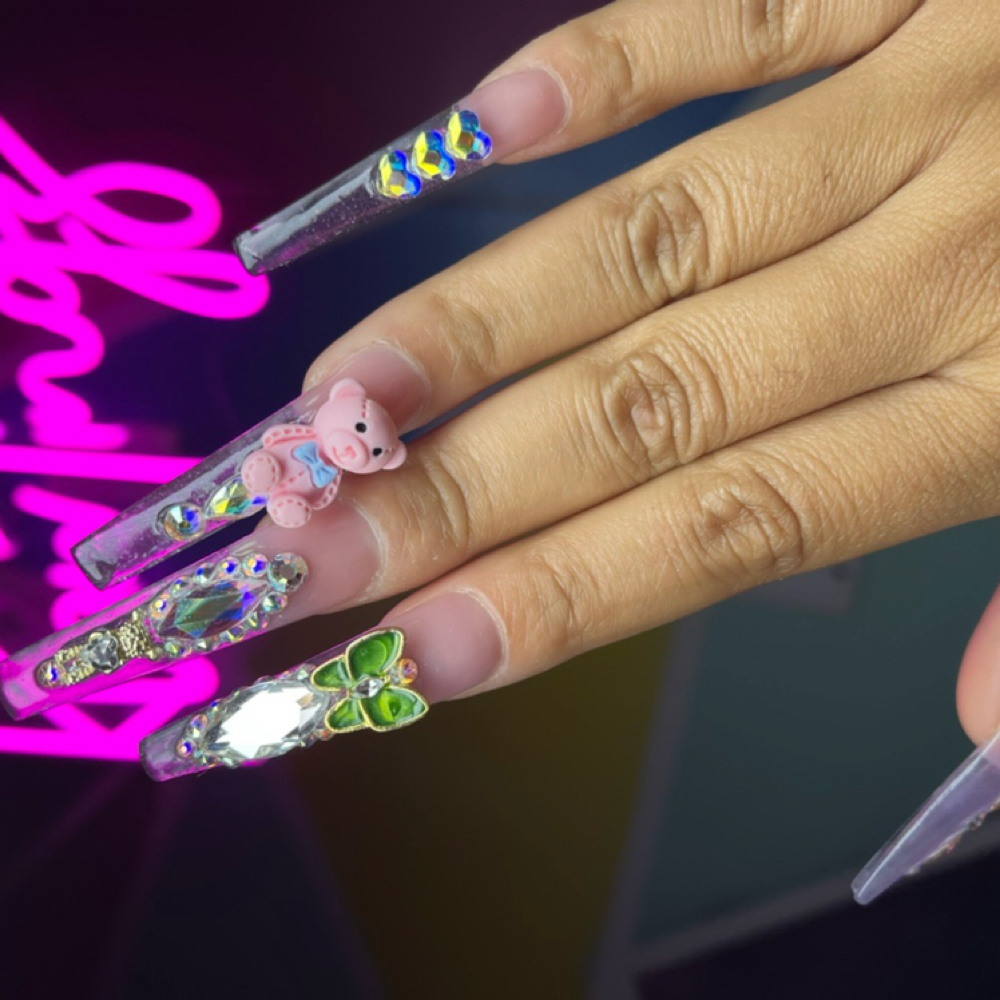 Clear Acrylic Full-Set & Fill-Ins at KLAWTINGZ in Fayetteville, NC