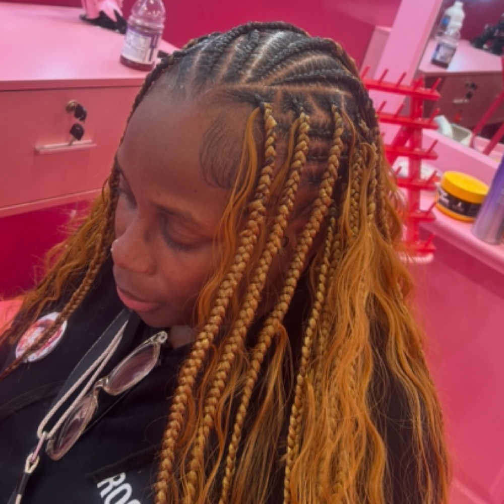 Fulani Quick Weave at Theestylestt in Sacramento, CA
