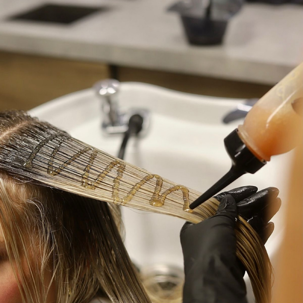 All Over Toner at Fades & Foils Hair Studio in Granton, WI