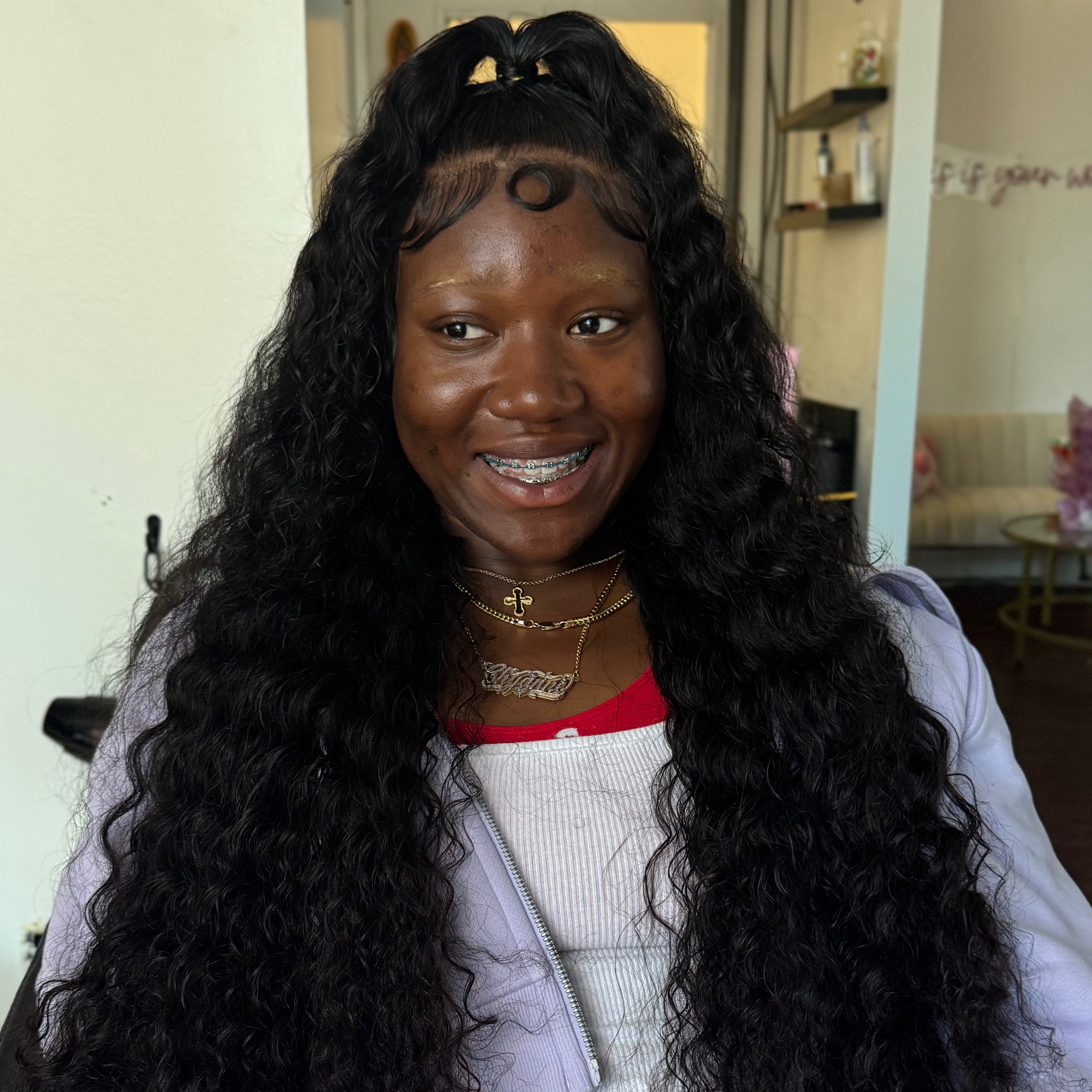Wig install at With Harmony in college point, NY