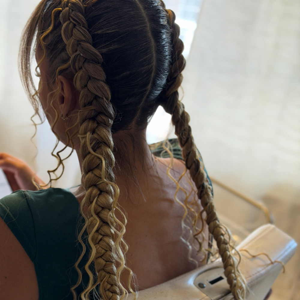 2 Boho Dutch Braids Feedins at The Glow Up Studio LLC in Kissimmee, FL