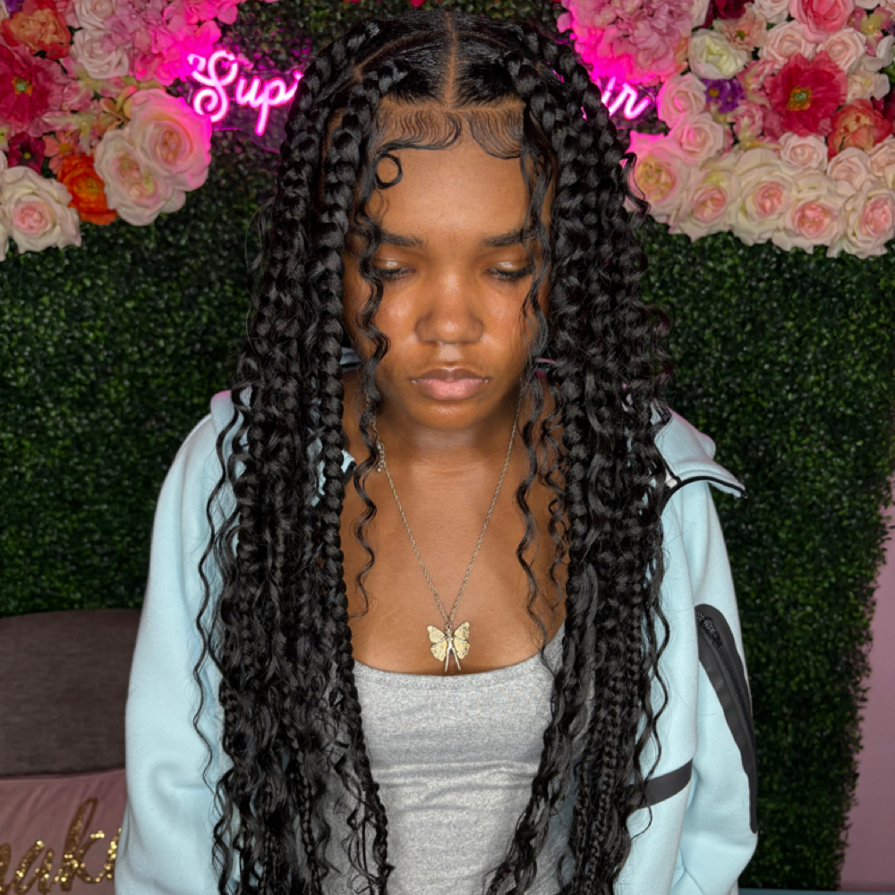 Large Boho Knotless at Styles By Kye in Chicago, IL