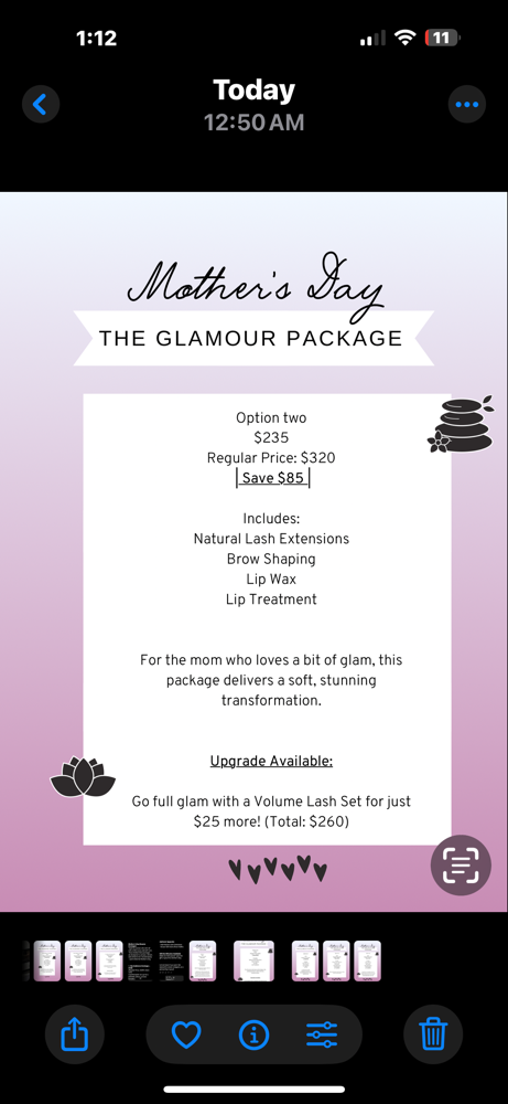 The Glamour package option 2