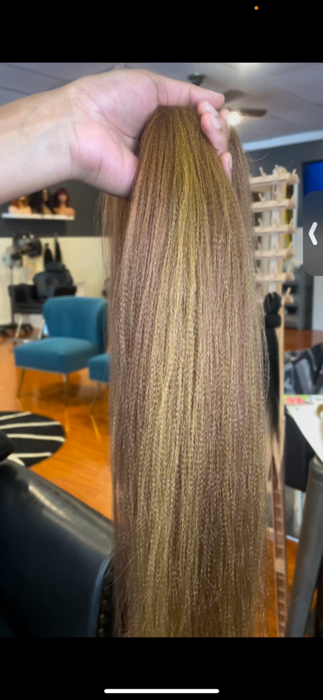 Custom Color With Braiding Hair