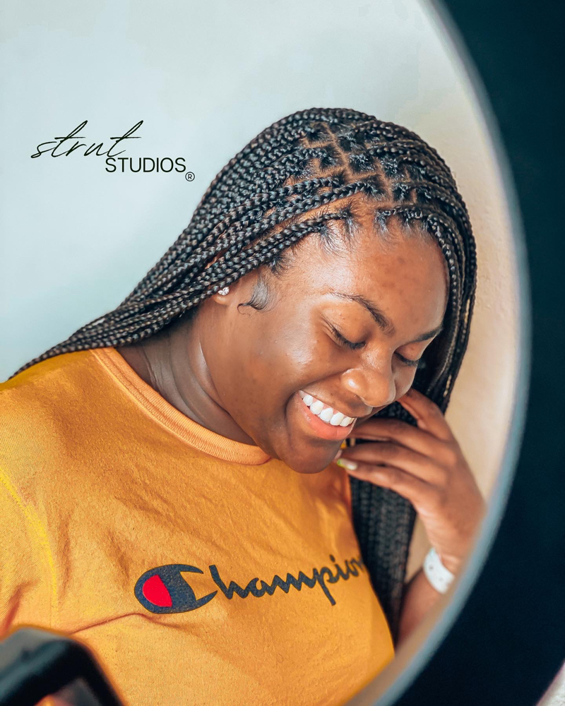 Small Knotless Braids at Strut Studios in Memphis, TN