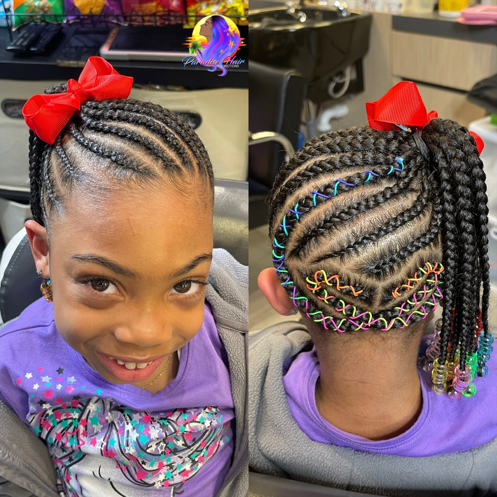 Children's Designer Braids w/Ext at Paradise Hair Promotions in Bedford Heights, OH