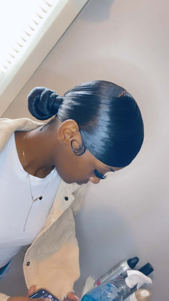 Sleek Bun at StyledBy Ty in Milwaukee, WI