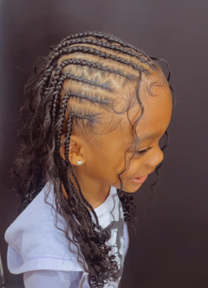 Boho Knotless 1/2 Up 1/2 Down