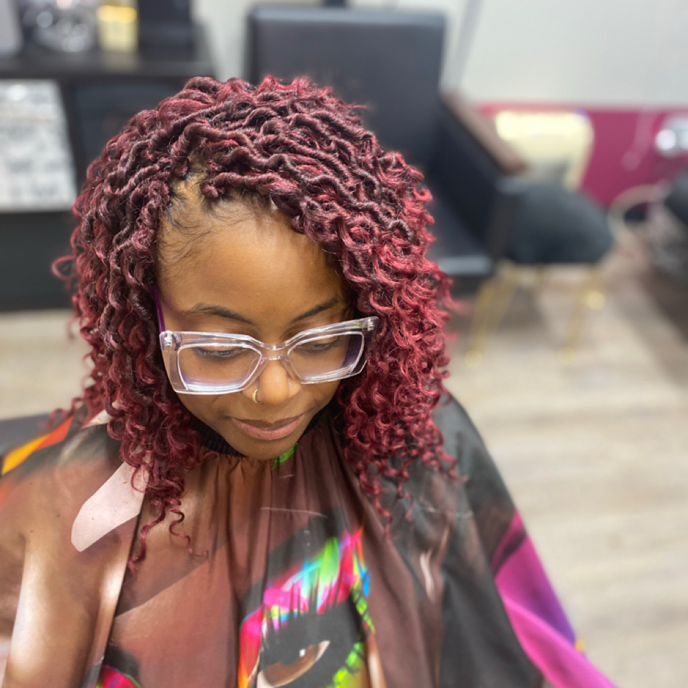 Crochet Individual Look at HairAboutMe Salon Suite in Durham, NC