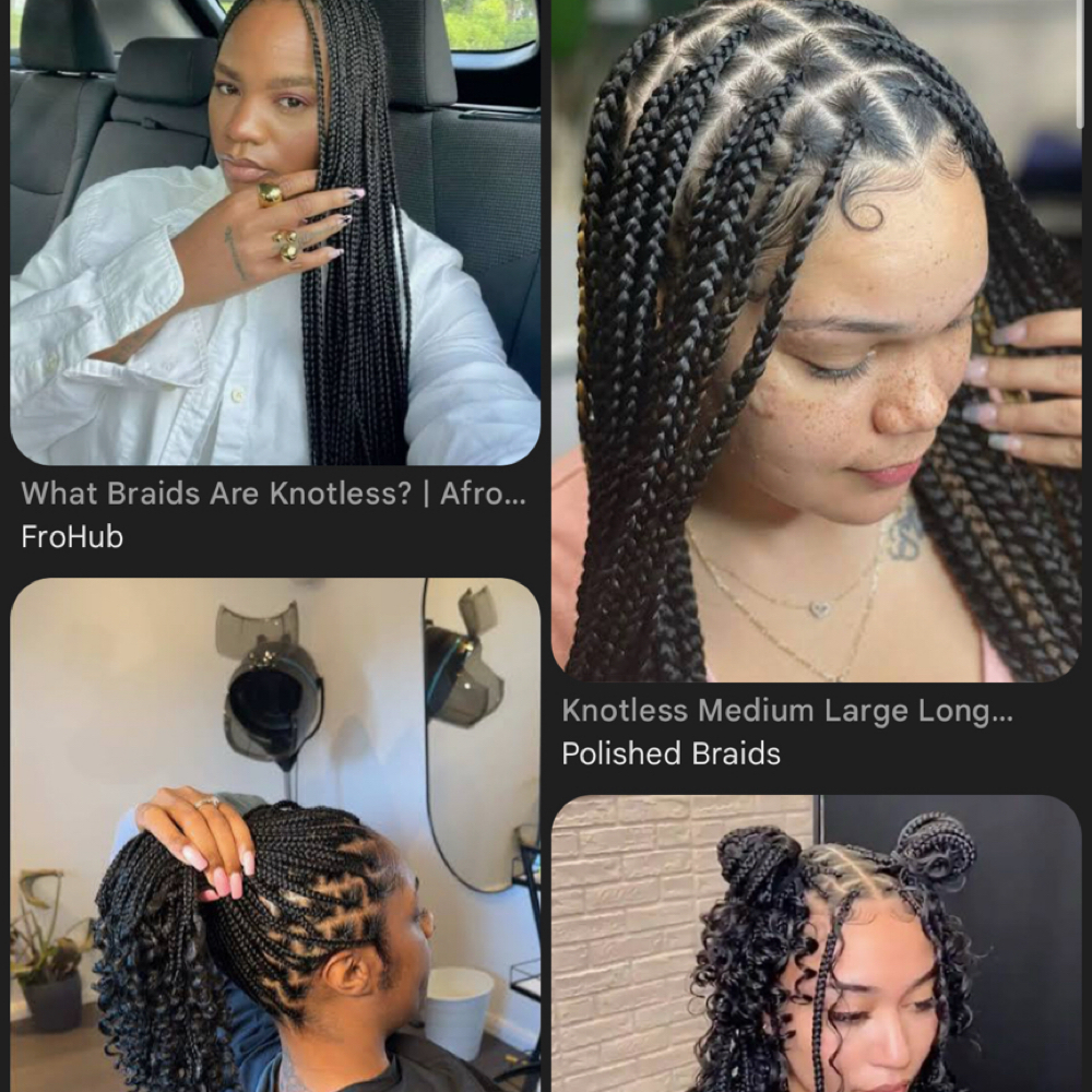 Braids (knotless, Feed-ins) at SpadeBeautyBar in Saginaw, MI