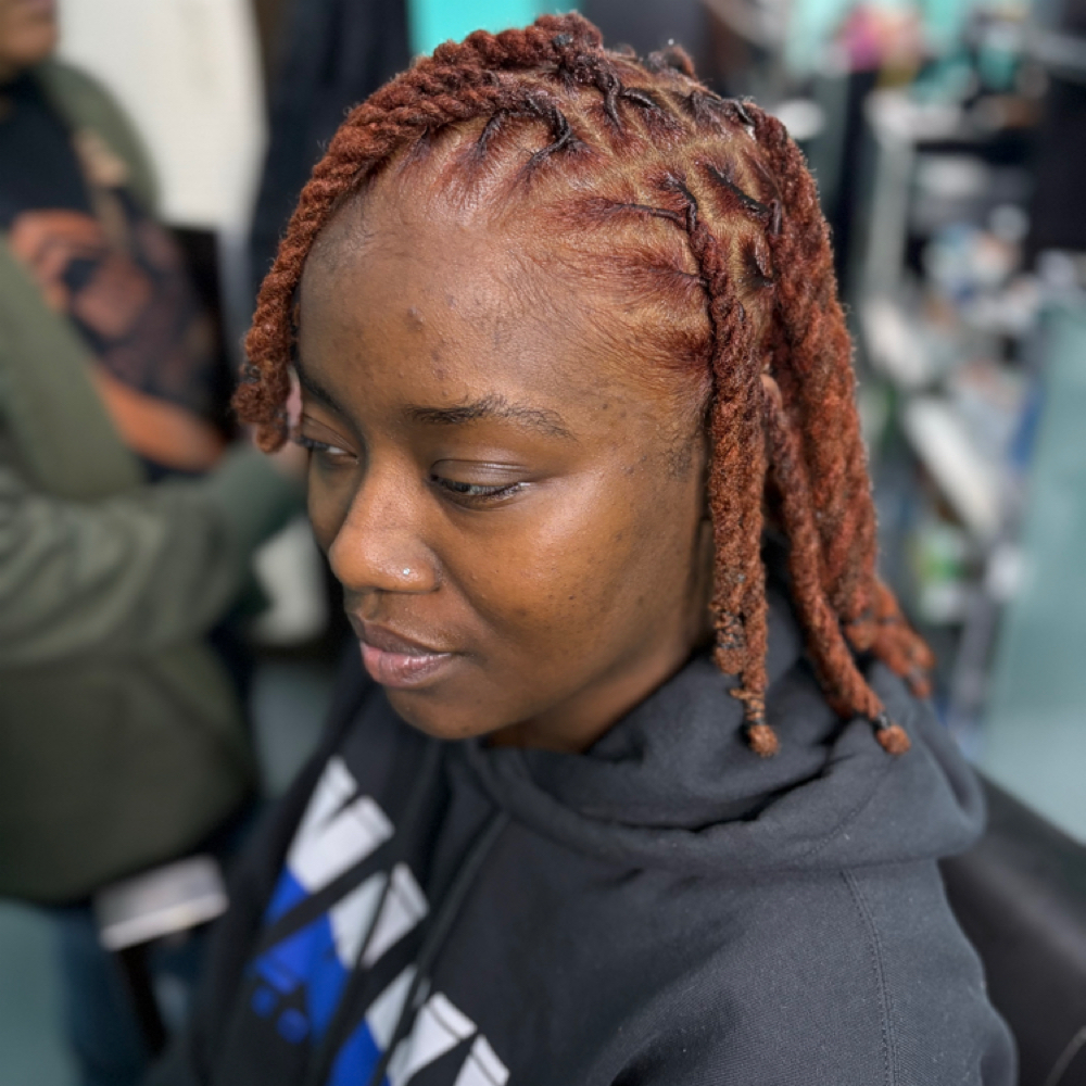 Loc Retwist With 2 Strand Twists at Styled By Tish in Chicago, IL
