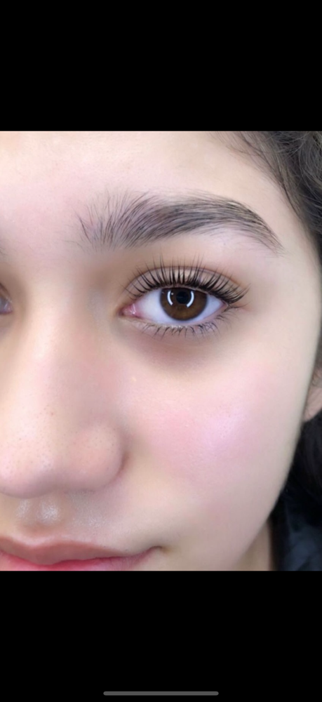Lash lift and tint