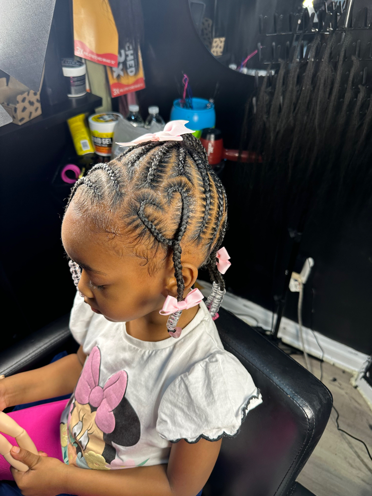 Heart Styles (Ages 2-5) at Slay.edinbraids LLC in Belleville, NJ