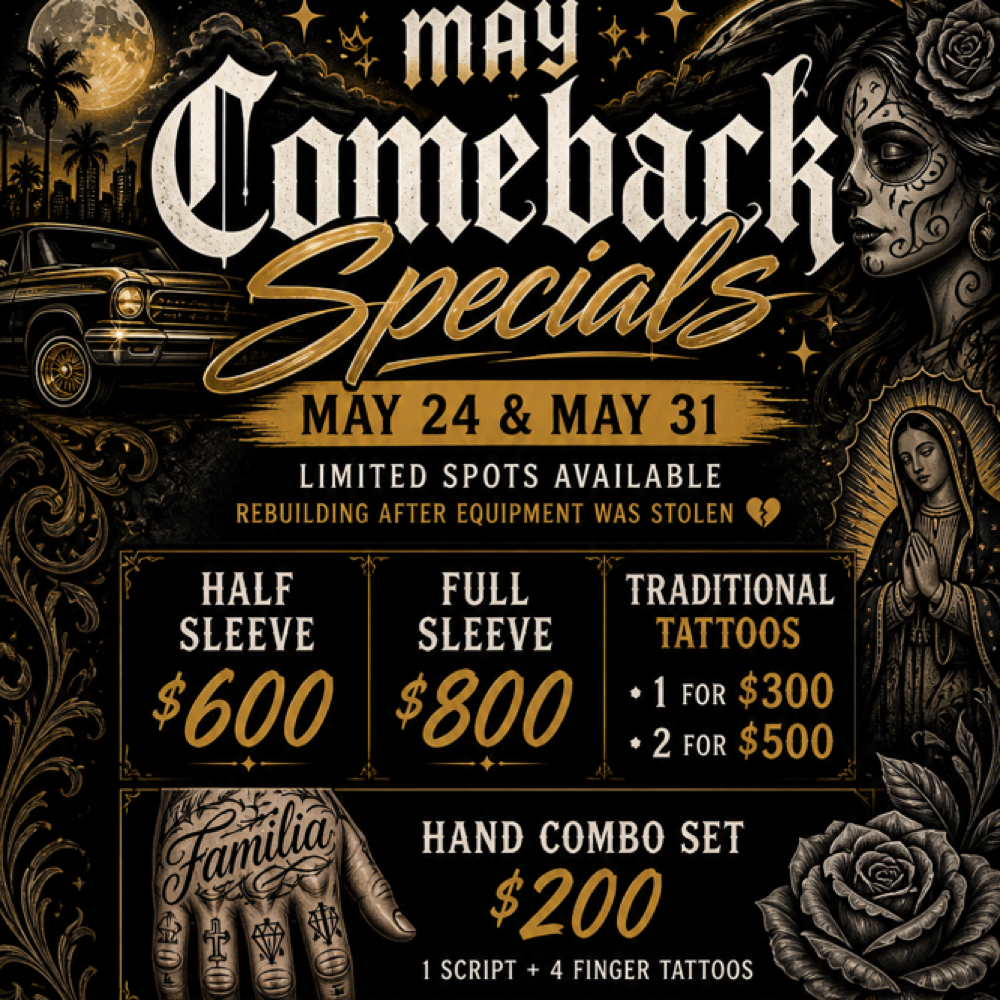 MAY COMEBACK🔥 at Tat2candy in Upland, CA