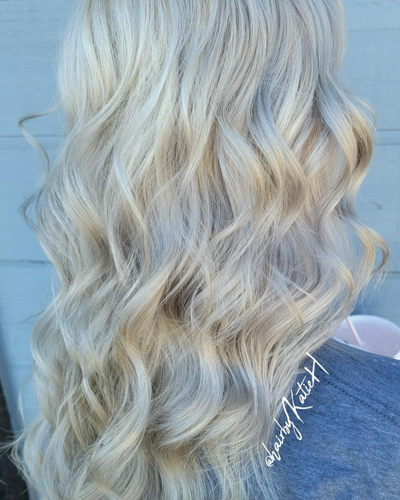 Root Touch Up On Solid Color at Hair by Katie Harper-Wilson in Blossom, TX