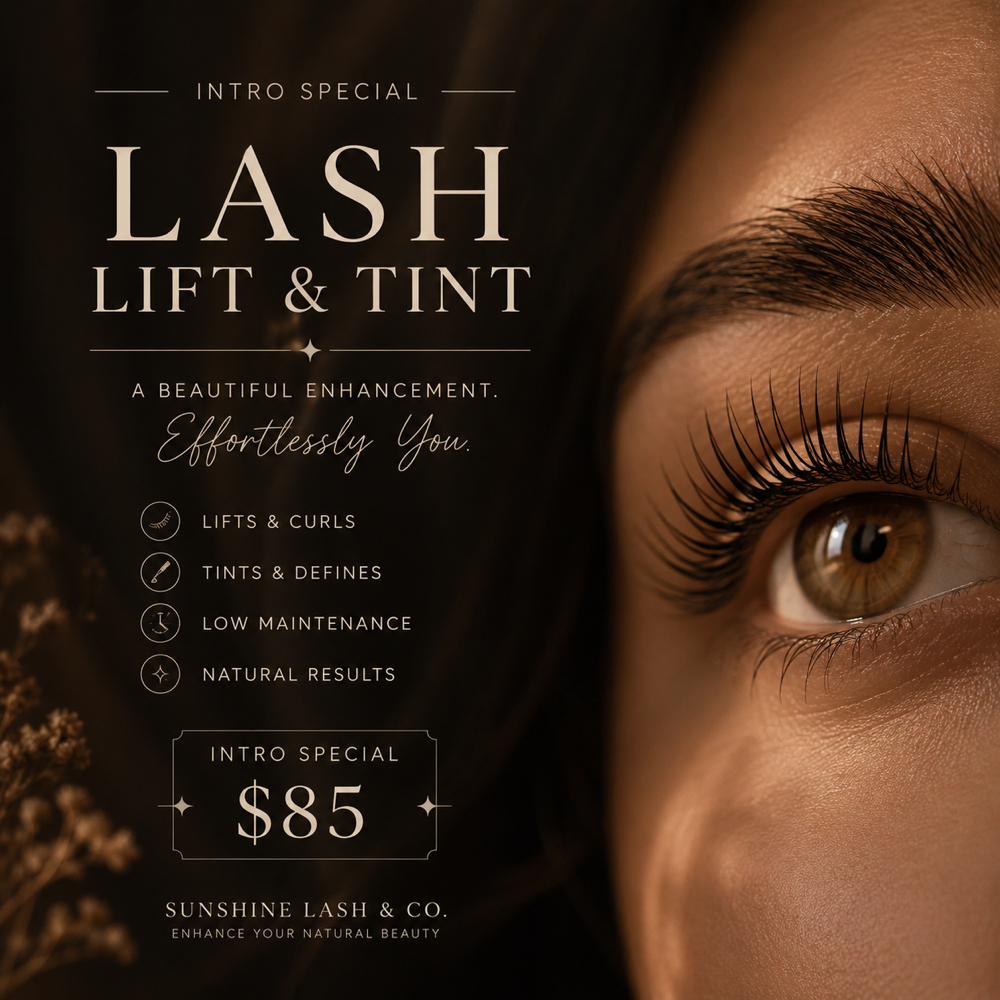 Lash Lift & Tint Intro Special at Sunshine Lash Salon & Spa in Pasadena, MD